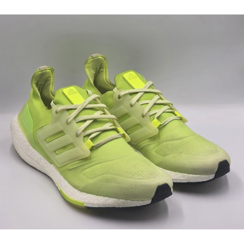 Adidas Ultraboost 22 Almost Lime Solar Yellow Green Running GX5557 Mens Size 12